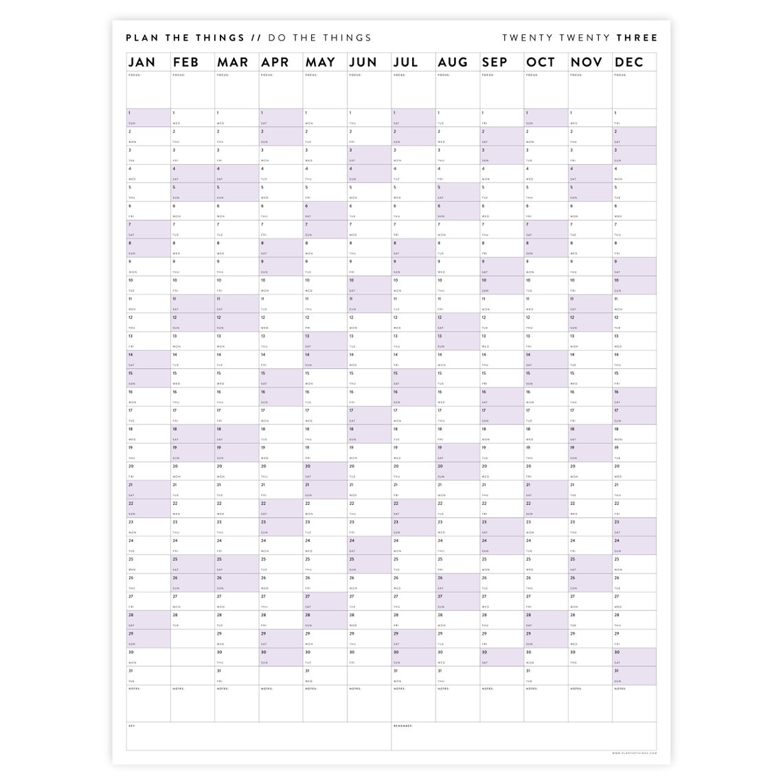 Giant 2023 Wall Calendar 2023 Large Wall Planner Annual | Etsy