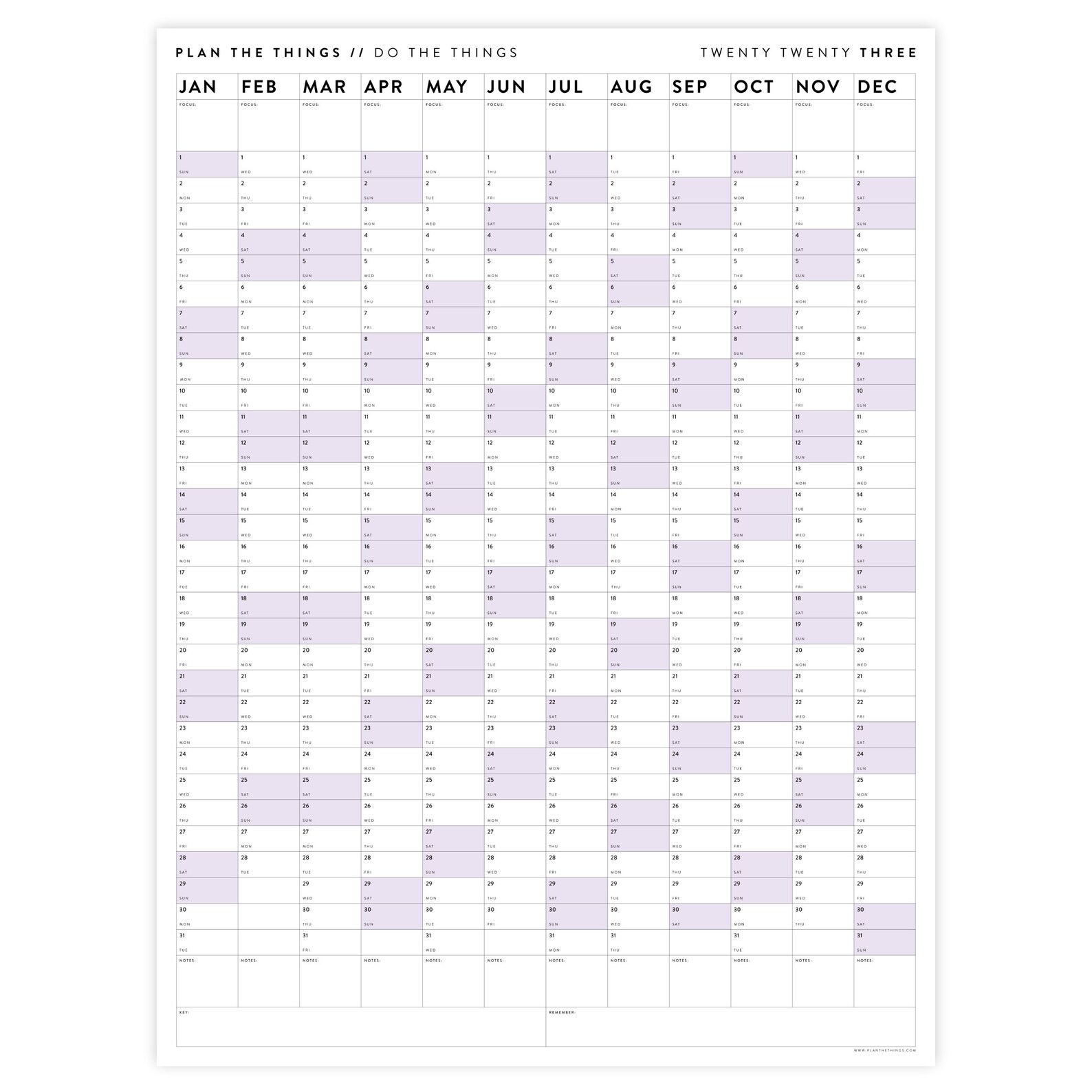 Giant 2023 Wall Calendar 2023 Large Wall Planner Annual Etsy UK