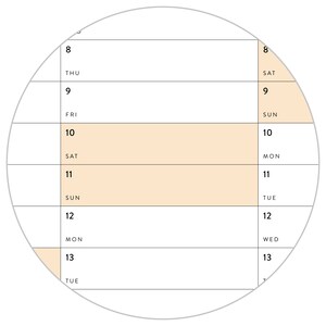 PRINTABLE Six Month Giant Wall Calendar SET 2025 Half Year Planner ...