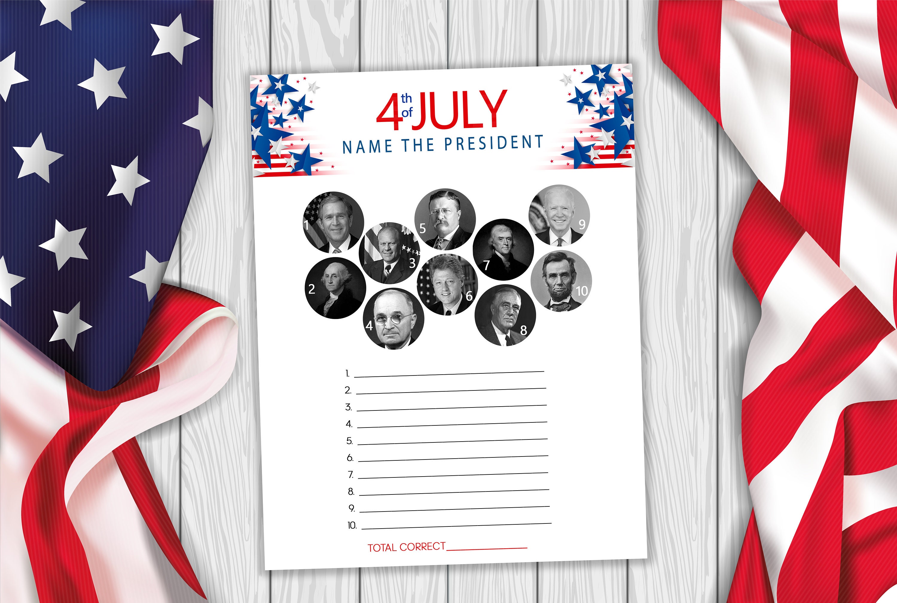 10 Games Pack for 4th of July Printable Games, Patriotic Fourth of July ...