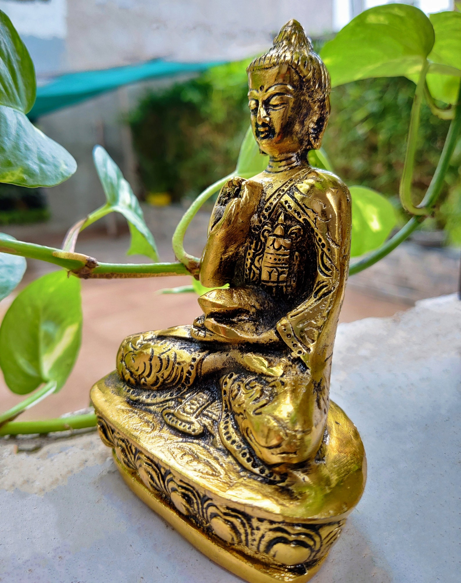 Metal Buddha Statue for Home Decor Gautam Buddha Face Etsy UK