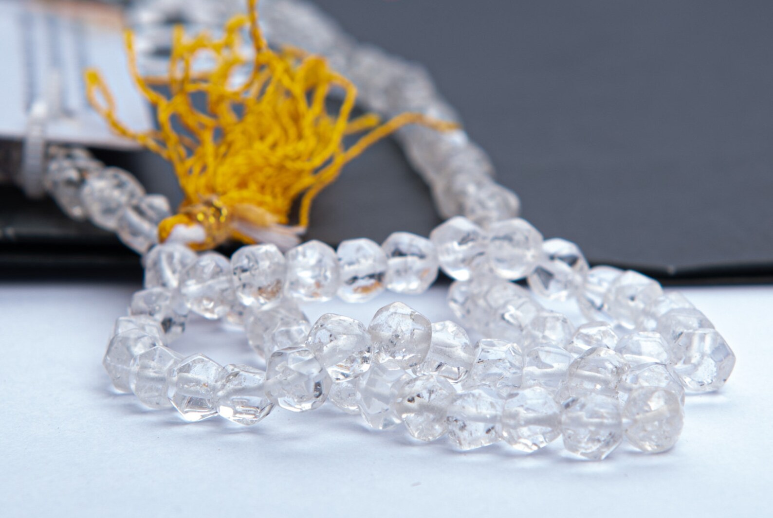 Buy Authentic Sphatik Mala 108 Quartz Crystal Mala Round Etsy