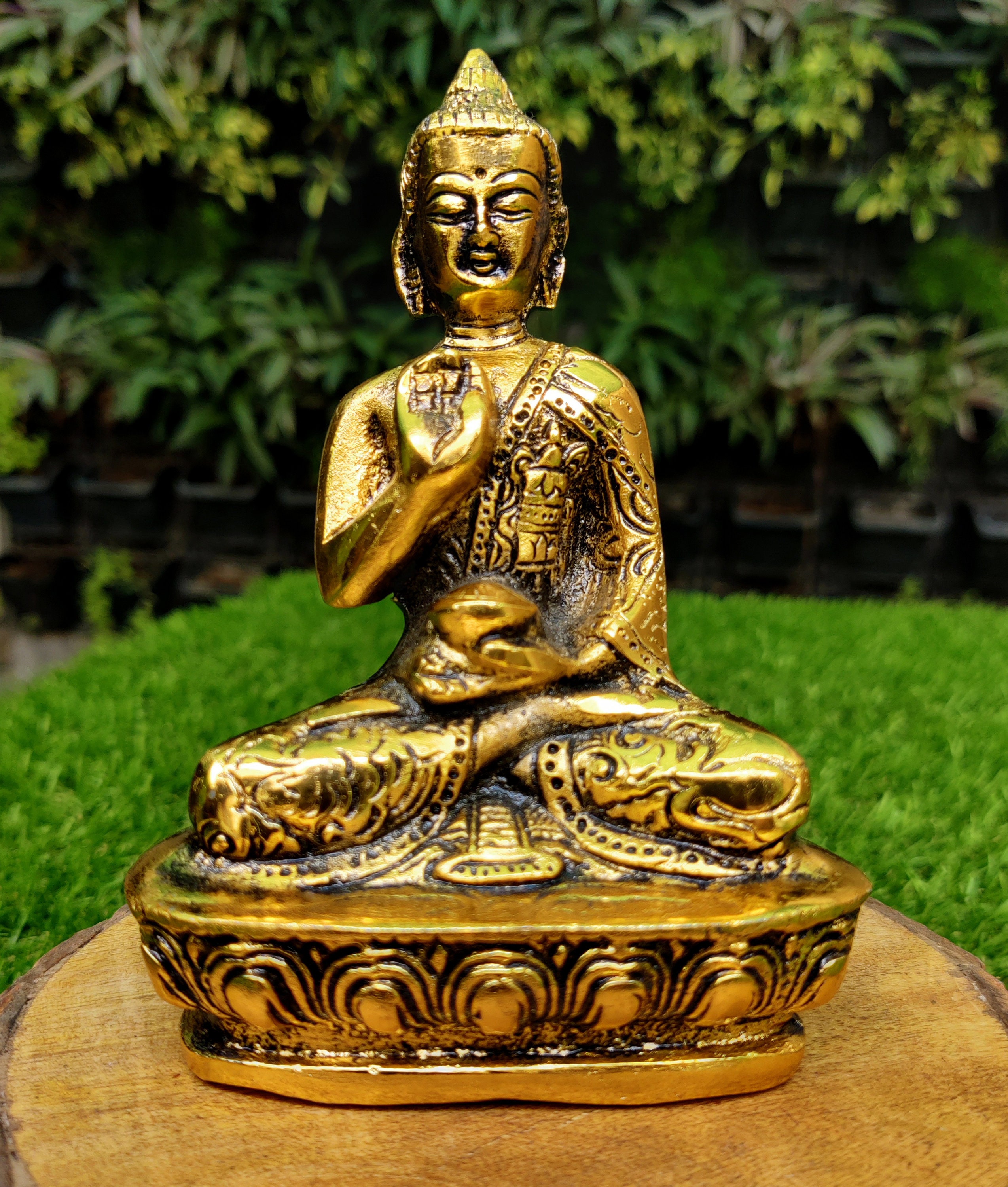 Metal Buddha Statue for Home Decor Gautam Buddha Face Etsy UK