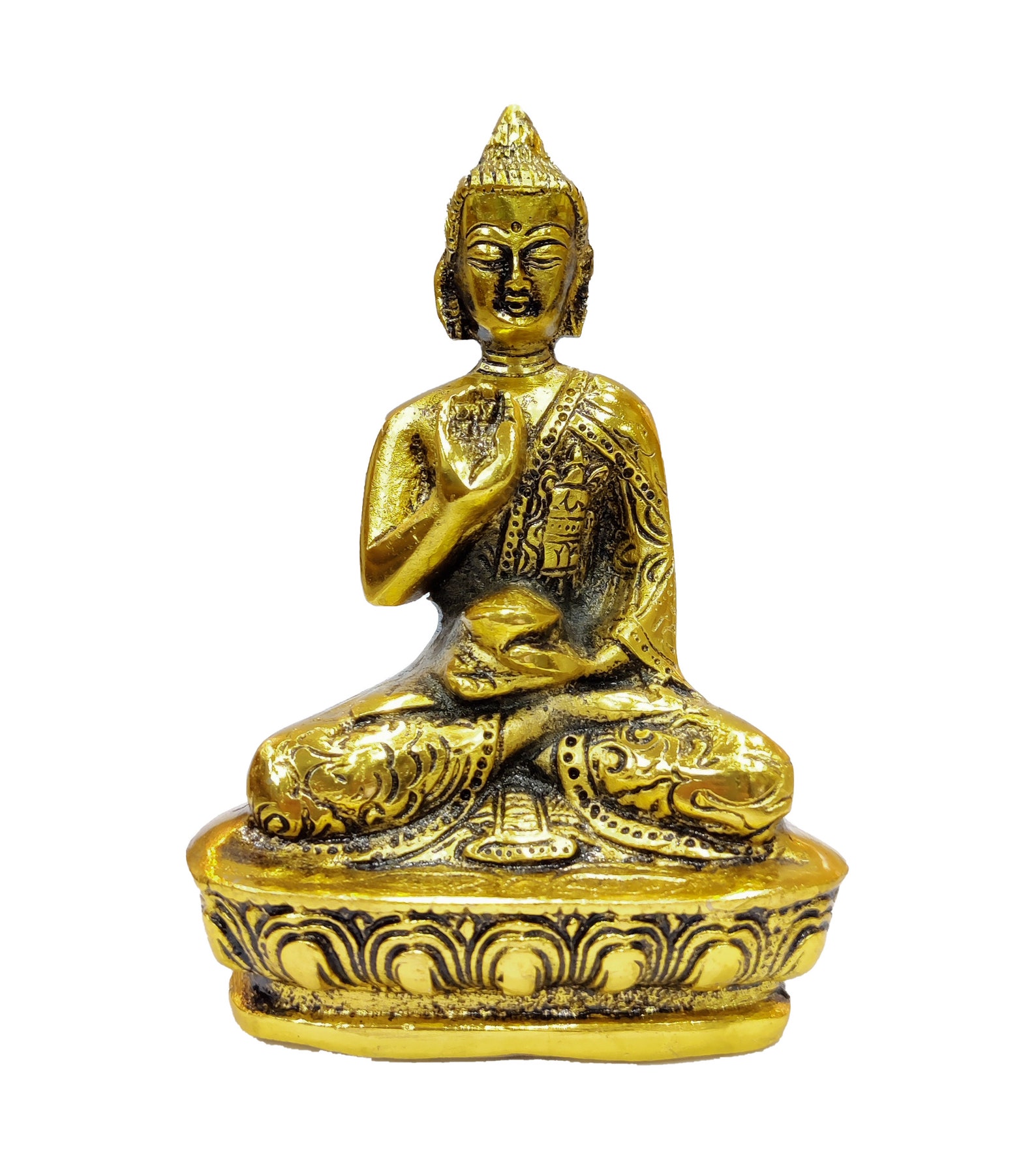 Metal Buddha Statue for Home Decor Gautam Buddha Face Etsy UK