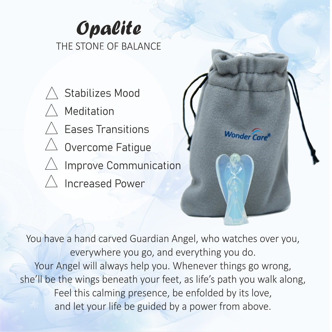 Großer geschnitzter Kristall Engel 2 Zoll Engel Rosenquarz | Etsy