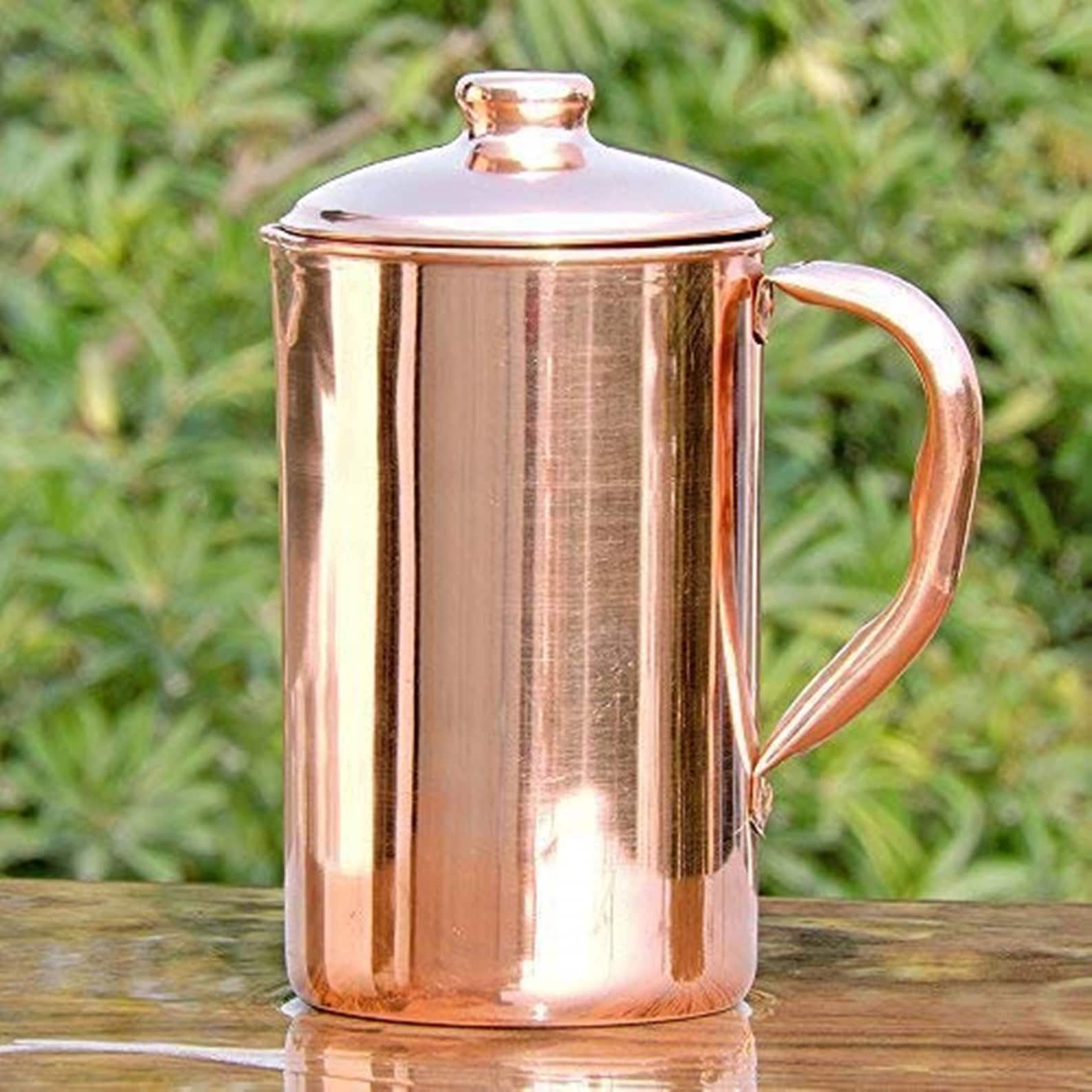 1 Pure Copper Jug for Drinking Water and Storage 1700ml 1.7 L | Etsy