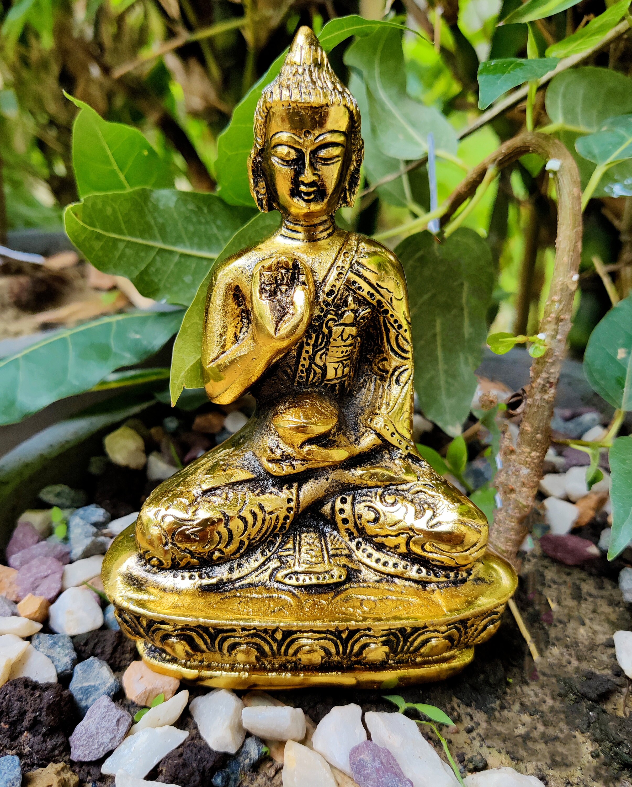 Metal Buddha Statue for Home Decor Gautam Buddha Face Etsy UK