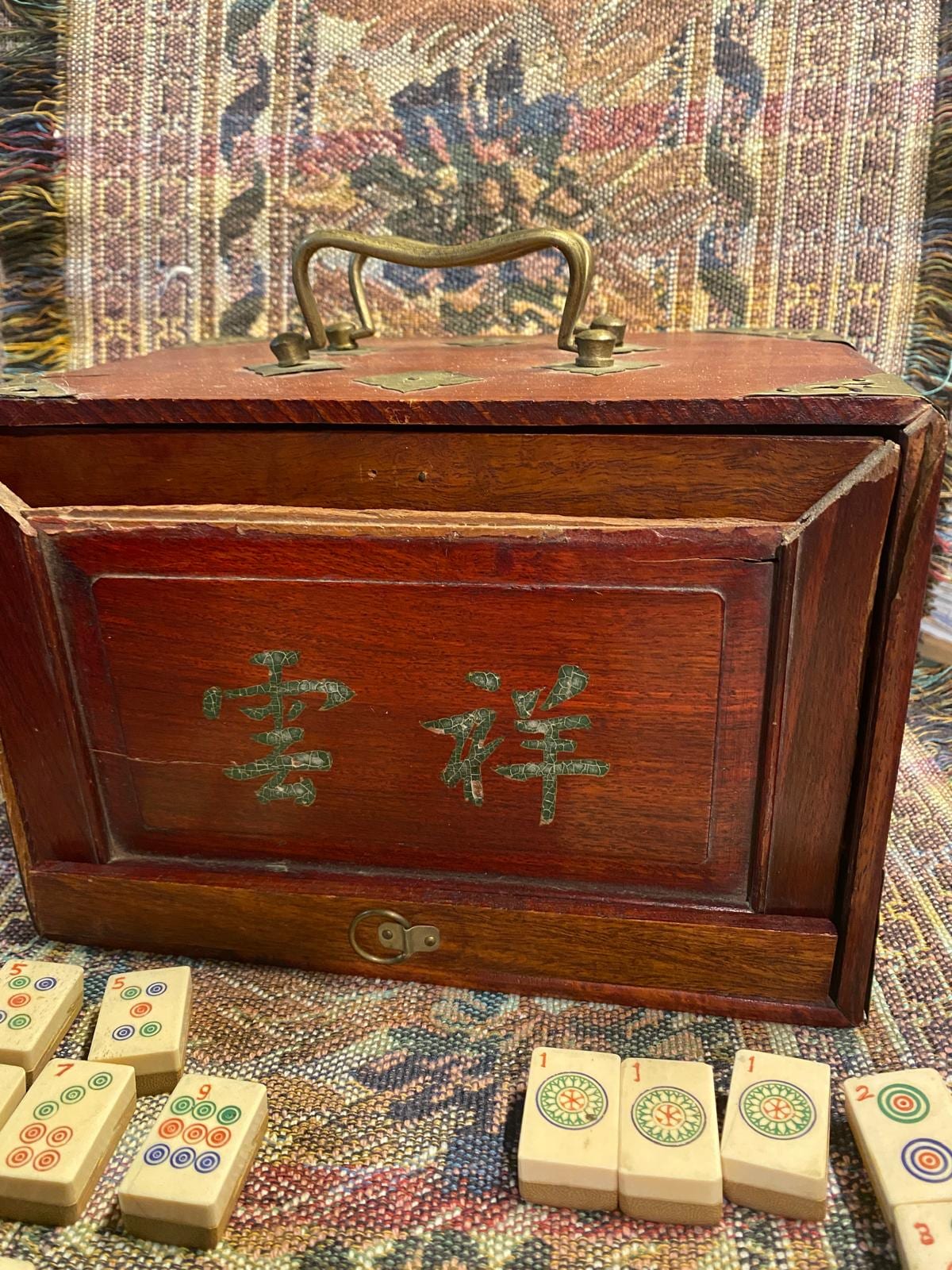 Vintage Mahjong Set 152 Tiles - Etsy