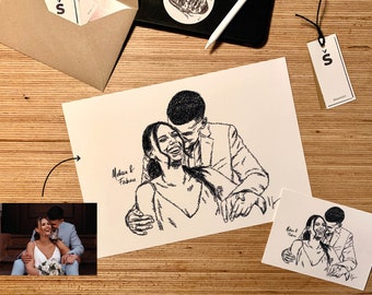 Personalized Couple Portrait