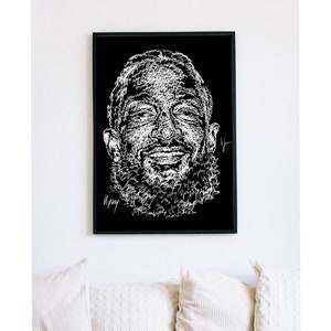 Handwritten NIPSEY HUSSLE Print