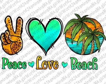 Free Free 226 Peace Love Beach Svg SVG PNG EPS DXF File