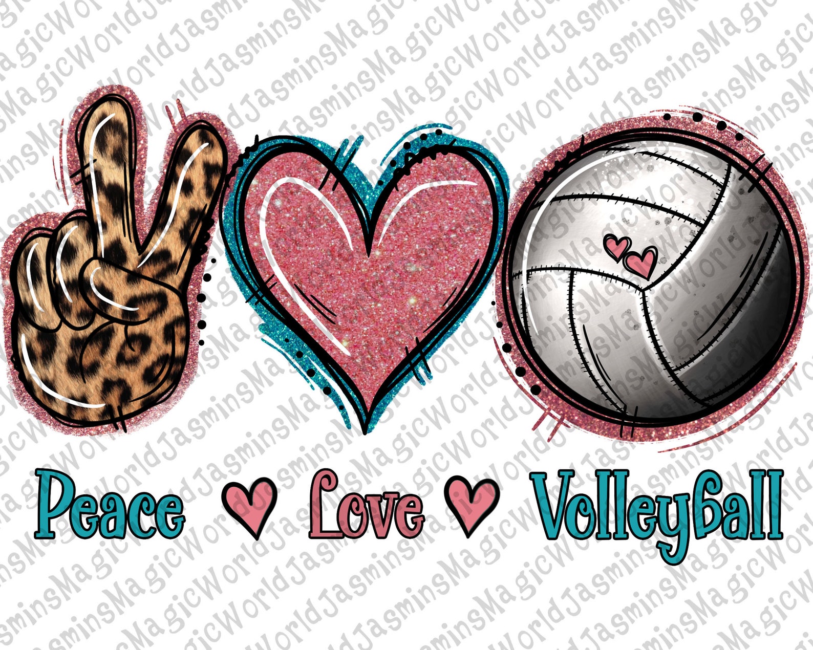 Peace Love Volleyball Pngpeace Love Volleyball Sublimation - Etsy