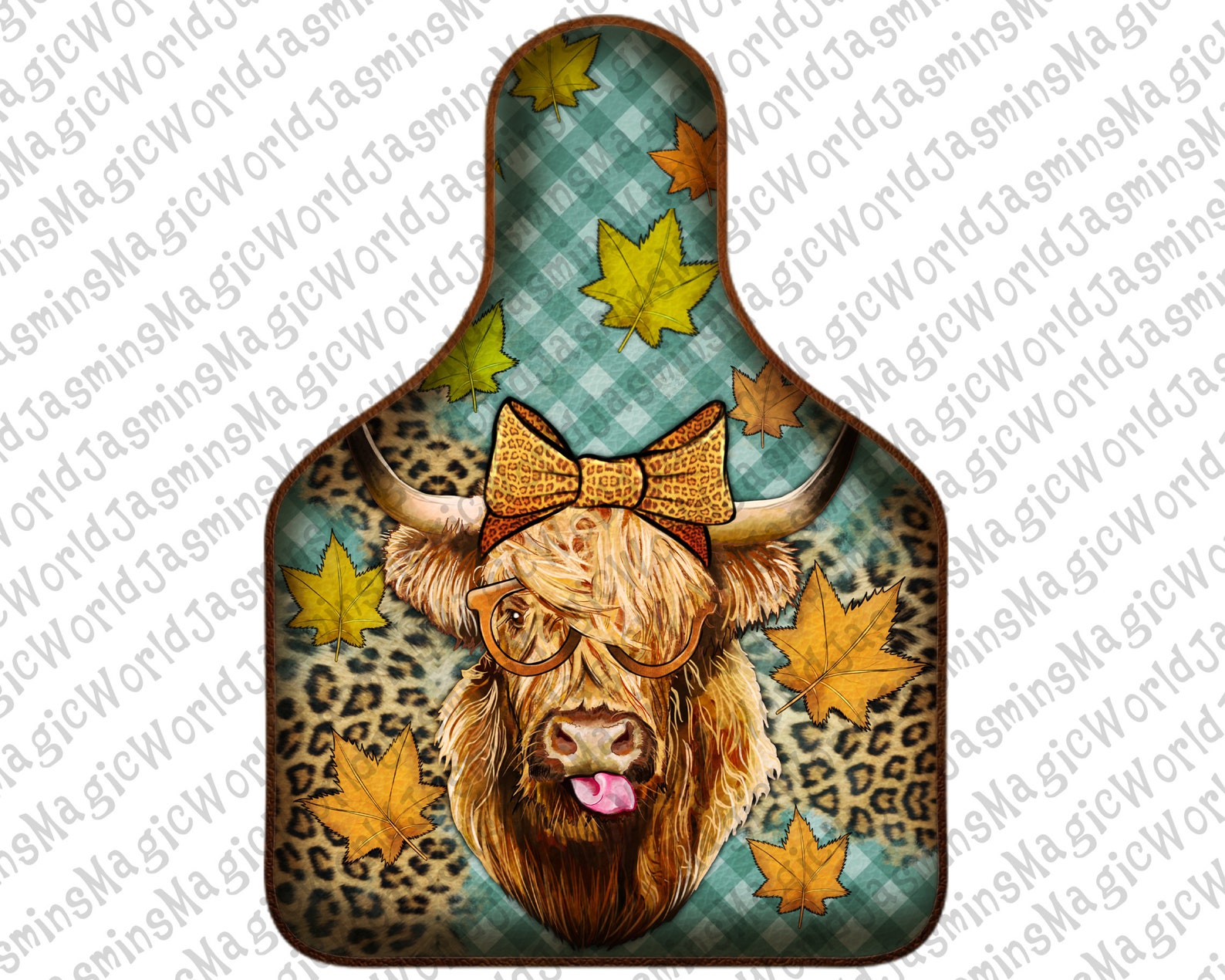 Fall Cow Tag Design Bundlebaby Calf Cow Tag PNG Pumpkin Cow - Etsy