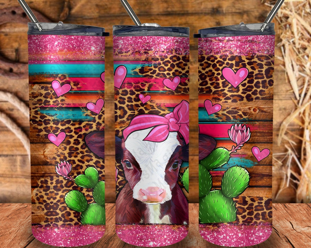 Valentines Day Baby Calf Tumbler Png Sublimation Design 20oz - Etsy