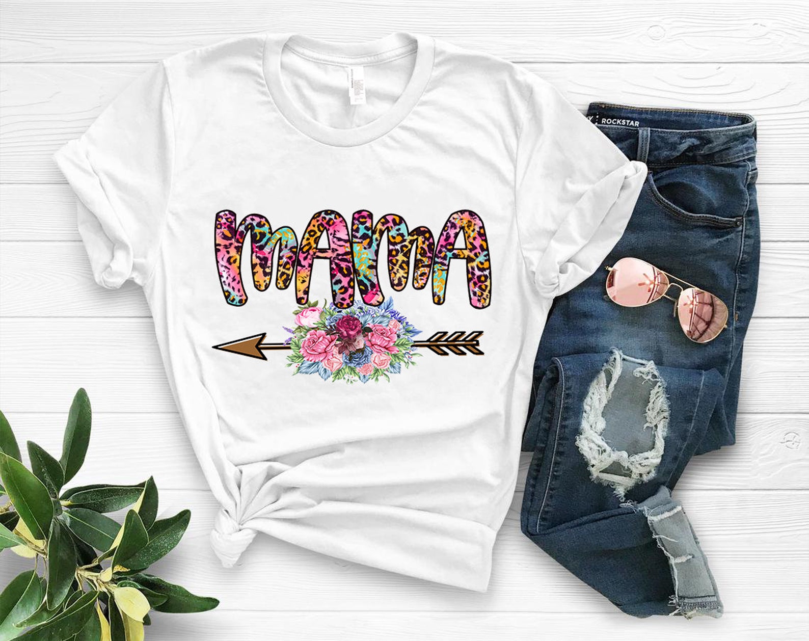Mama Leopard & Floral Png Instant Download Mama Design/ | Etsy