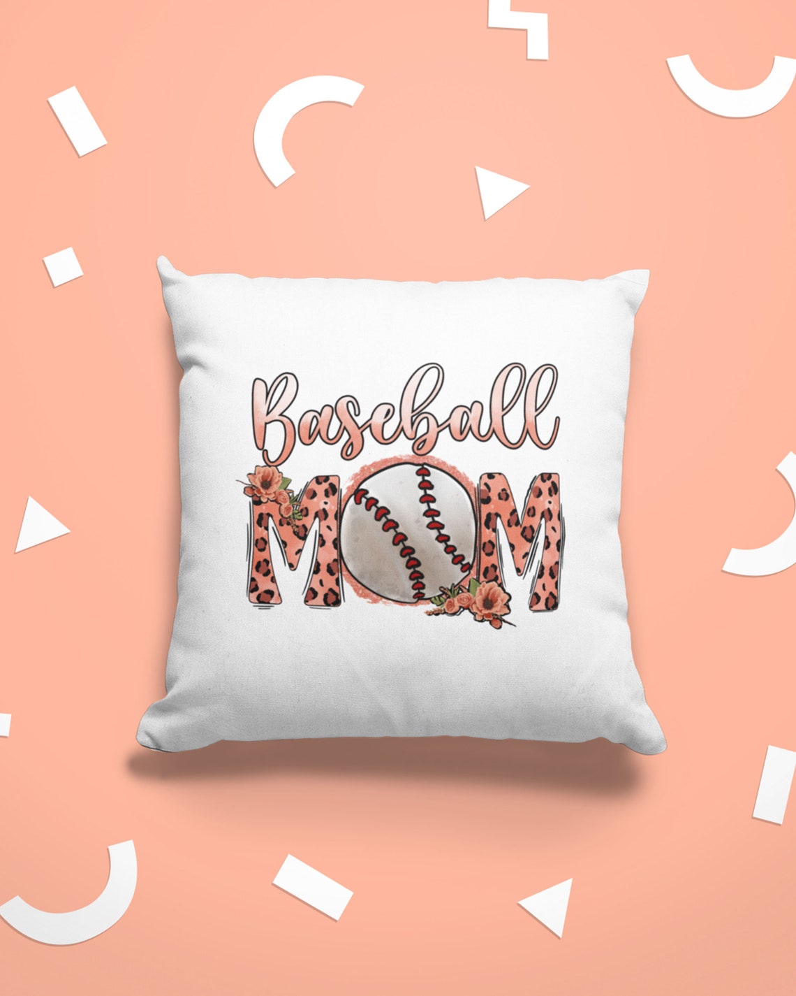 Leopard Baseball Mom Sublimation Designwestern Baseball Etsy