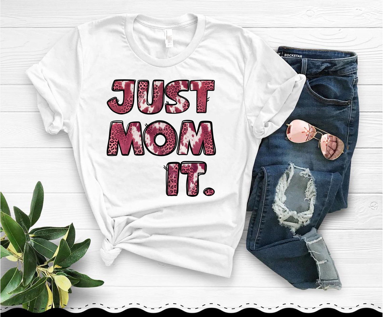 Just Mom It Png Mom Png Cowhide Mom Png Pink Mom Png | Etsy