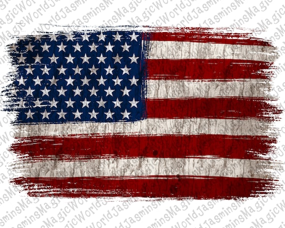 American Flag Distressed Background Png Design American Flag - Etsy Canada