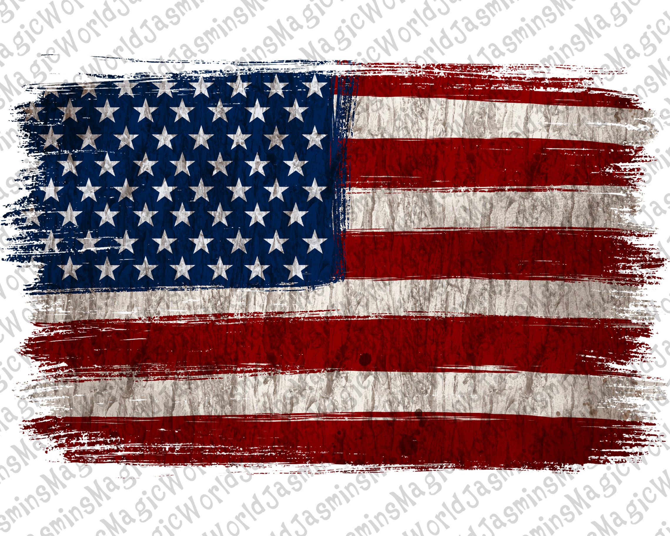 American Flag Distressed Background Png Design American Flag - Etsy