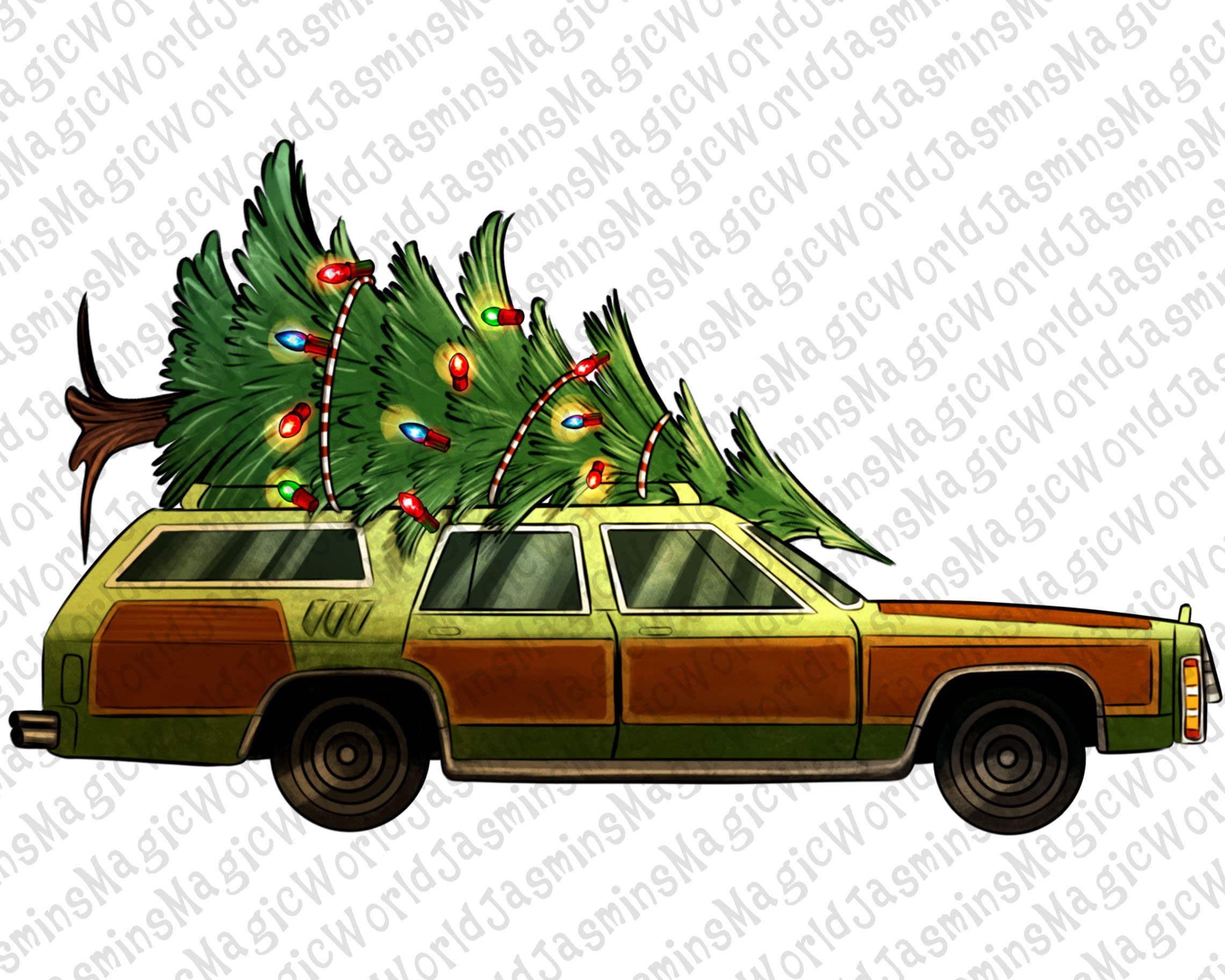 Christmas Vacation Car Png Sublimation Designchristmas - Etsy
