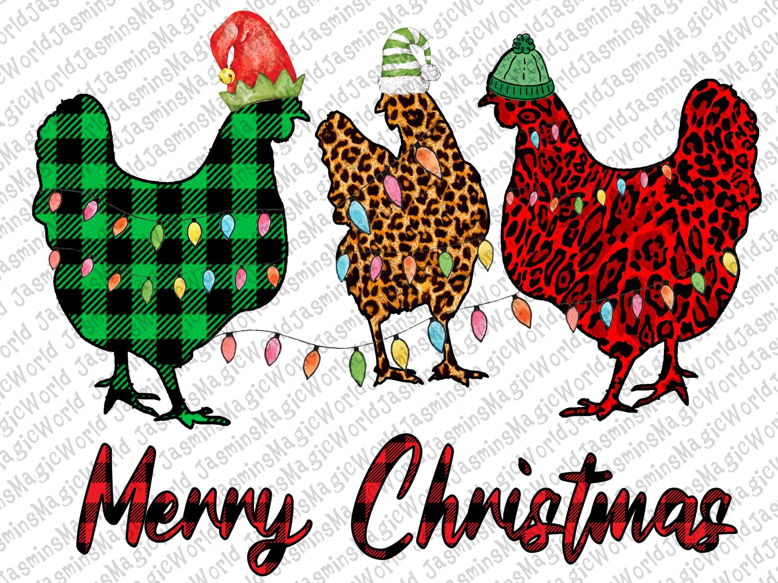 Merry holiday business christmas cards Merry Christmas Chickens PNG File Digital Download | Etsy
