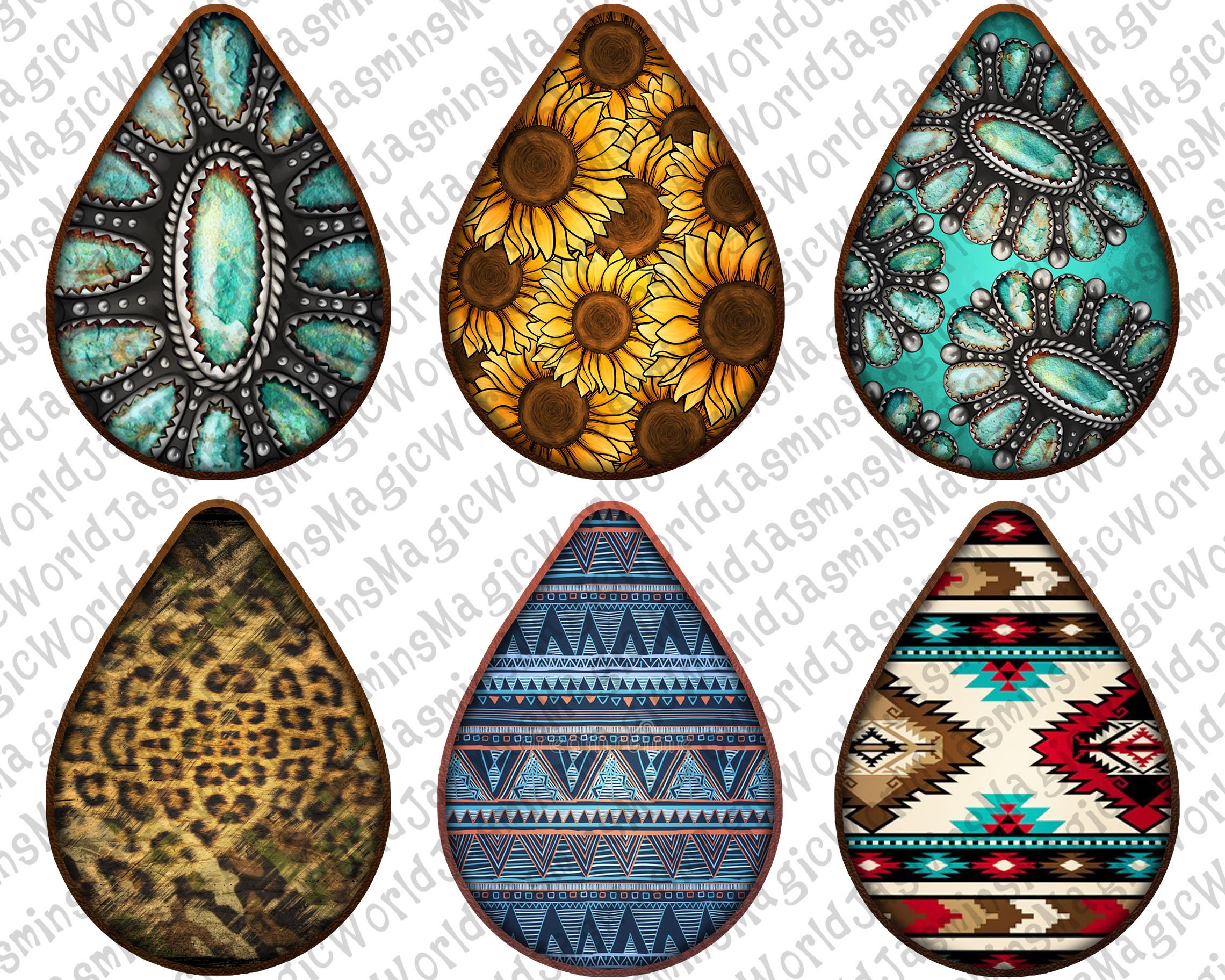 50 Teardrop Earrings Designs Bundle PNG Teardrop PNG Bundle | Etsy