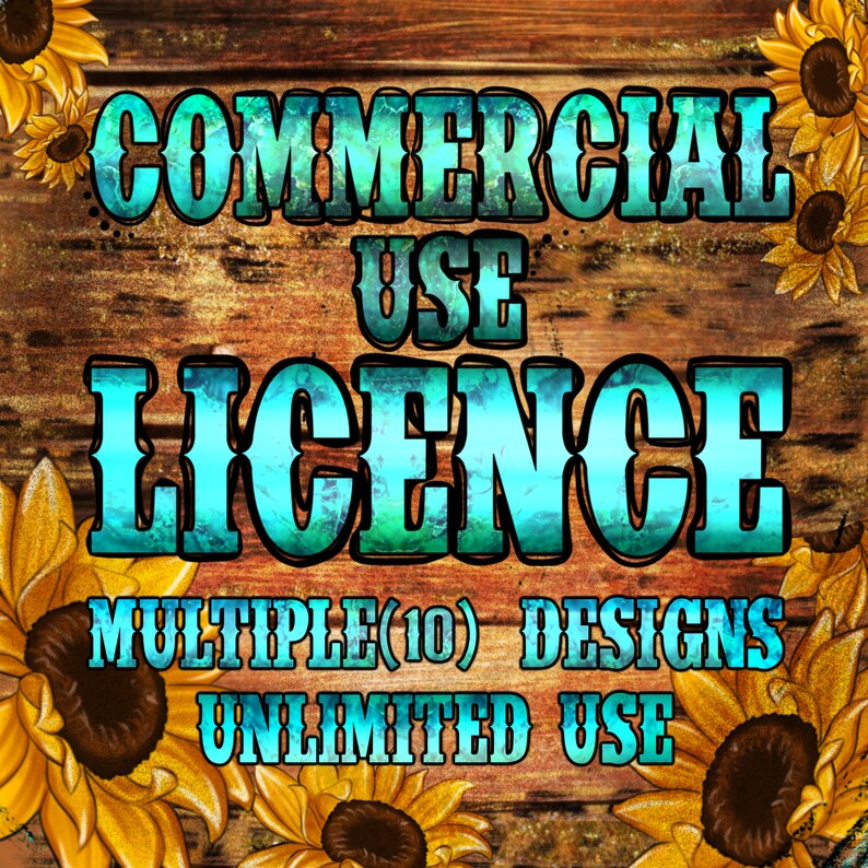 Commercial Use License for Small Businesses and Physical Etsy