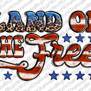 Land of the Free Png Sublimation Design Land of the Free Png - Etsy