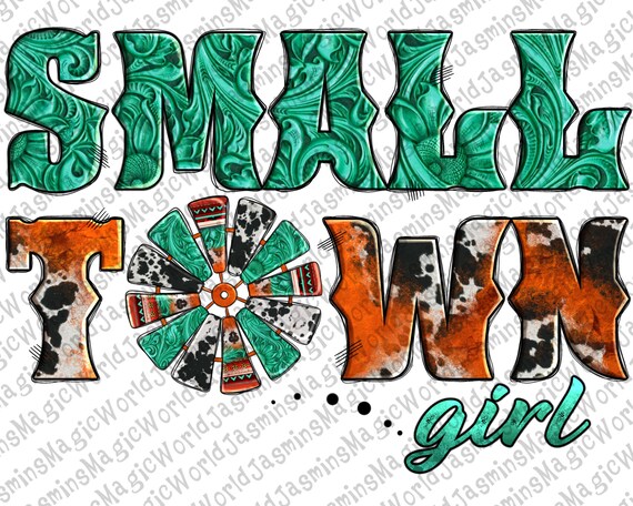 Small Town Girl Windmill Png Sublimation Design Small Town | Etsy