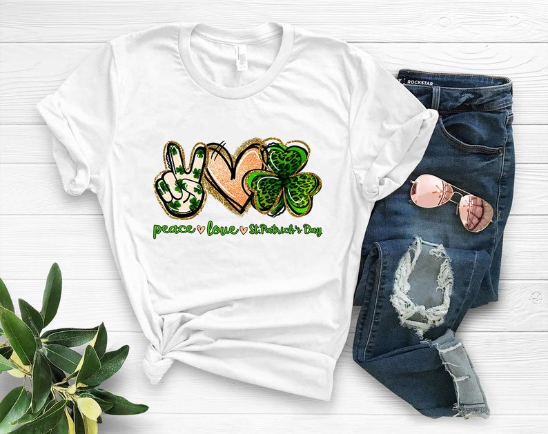 Peace Love St.patrick's Day Luckysublimation Designs - Etsy