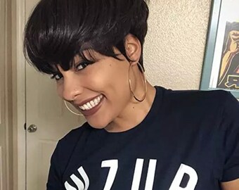 pixie wigs with bangs