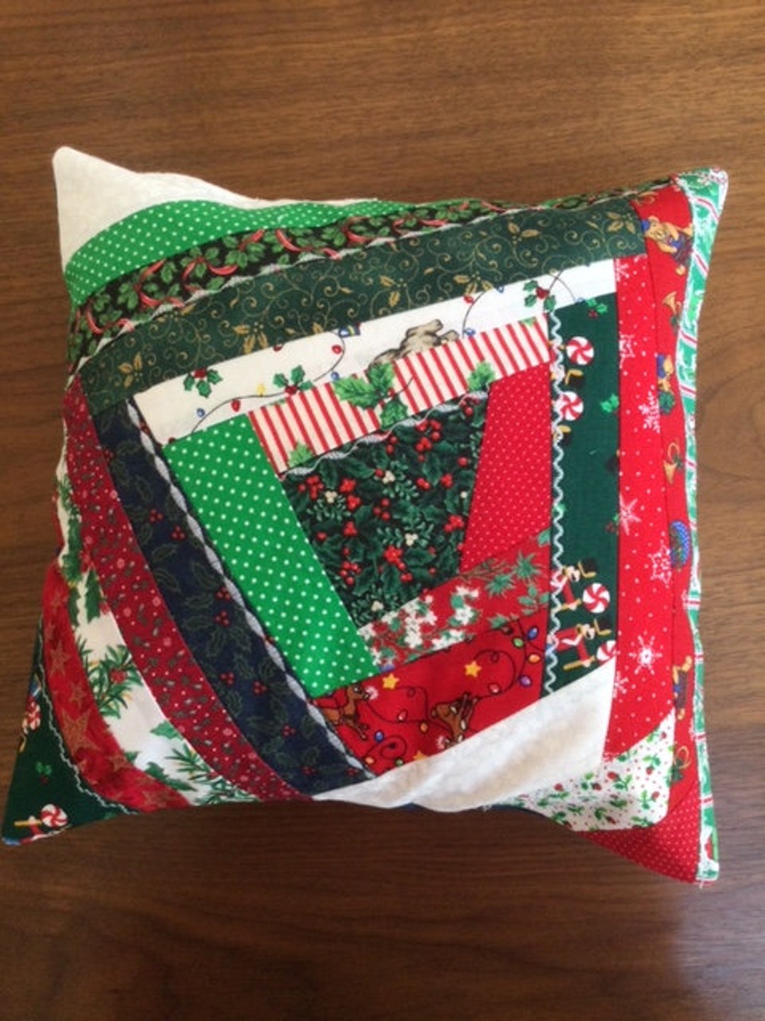 Soft Pillow Cover, 12 X 12 Pillow Cover, Strip Quilted Pillow Cover