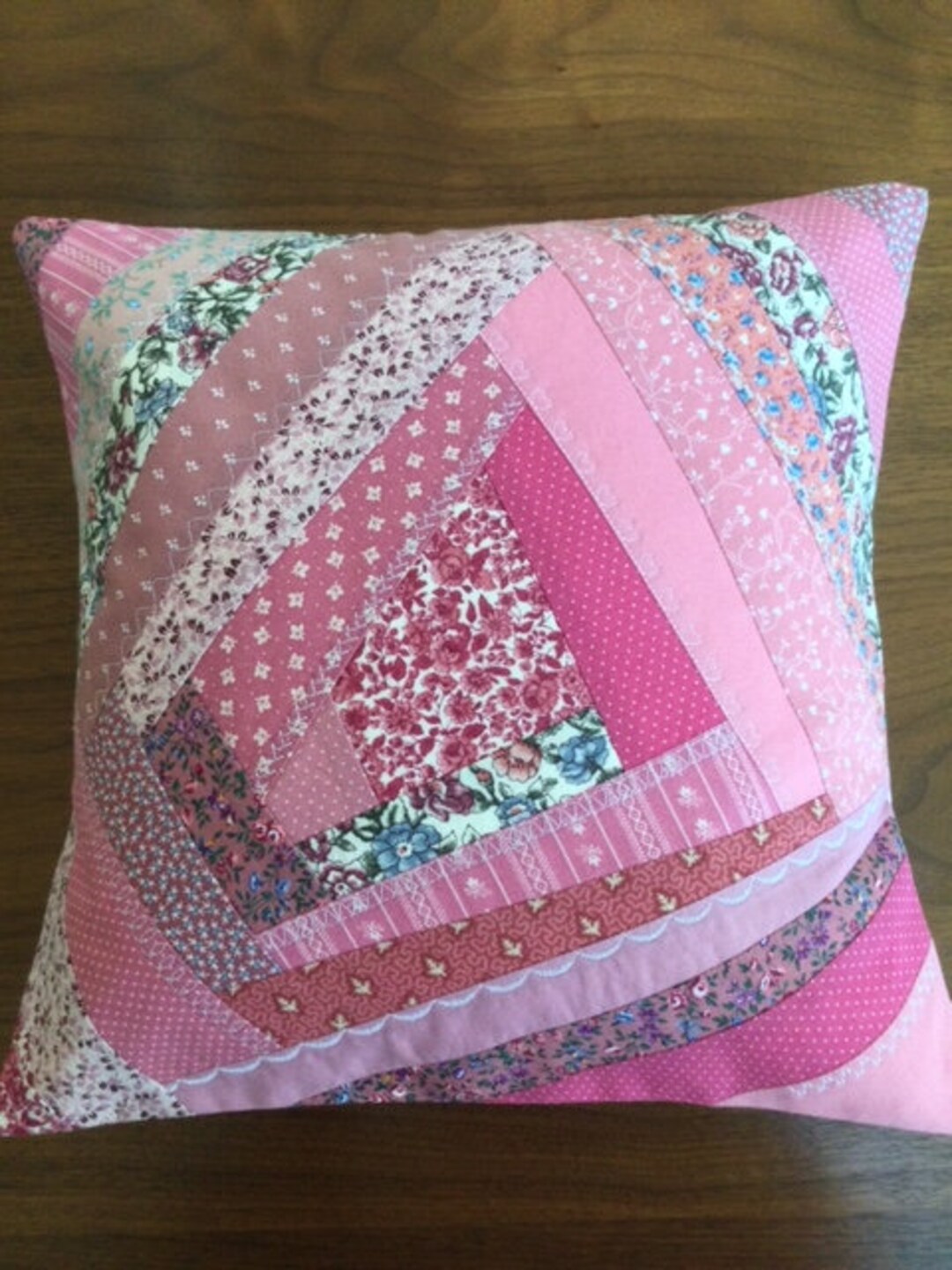 Pillow Cover, Sofa Pillow Cover, 12 X 12 Pillow Cover, Strip Quilted