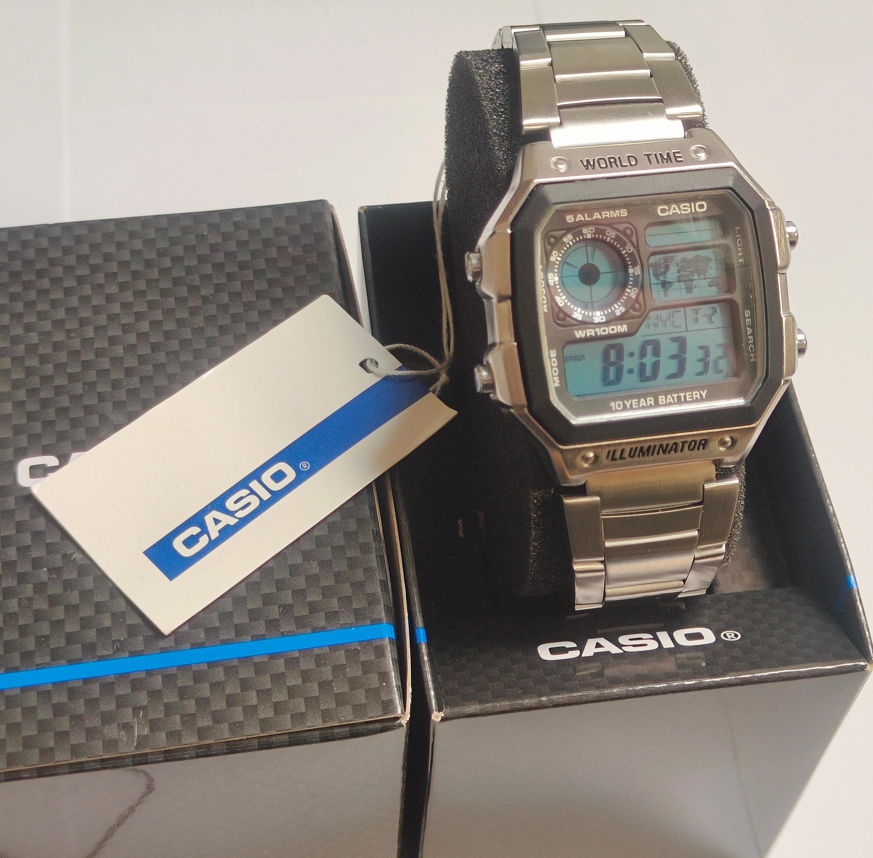 Buy Casio AE-1200WHD Full Metal Case Body World Time Illuminator