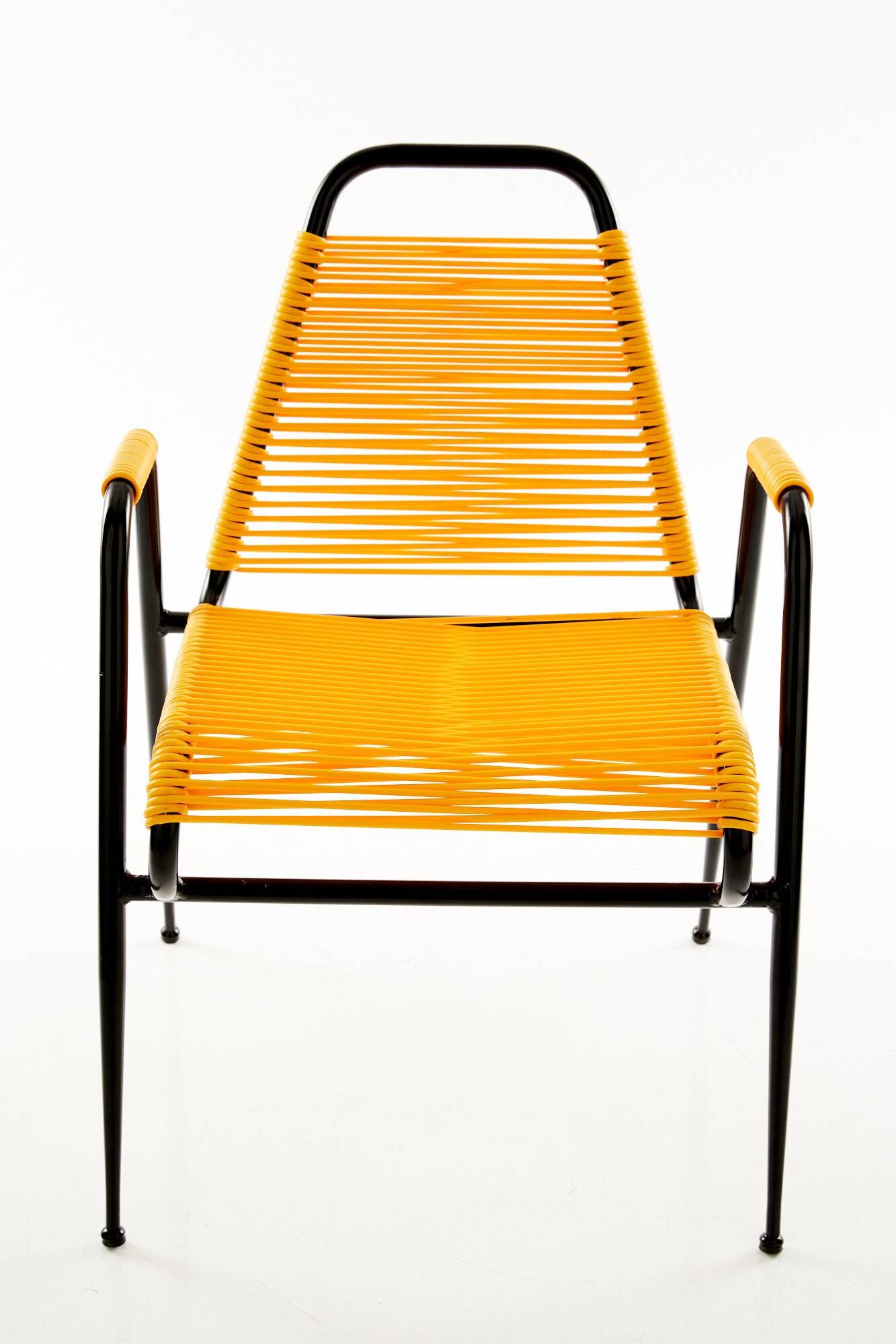 Jardín de diseño / silla de salón RIMINI amarillo hecho a mano | Etsy