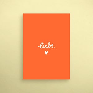 Postkarte - "liebs" - bunt