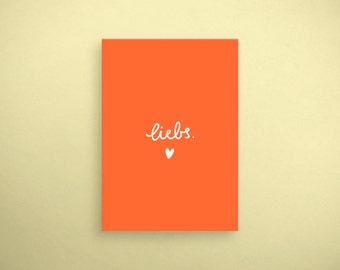 Postcard - "liebs" - colorful