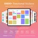 10600+ Digital Stickers - Goodnotes or PNG - Productivity & Functional Sticker Books - Sticky Notes, Widgets, Icons - Boho, Neutral, Pastel