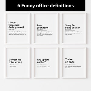 funny email definitions funny office decor home office decor work from home funny email quotes wfh cubicle decor office prints office poster