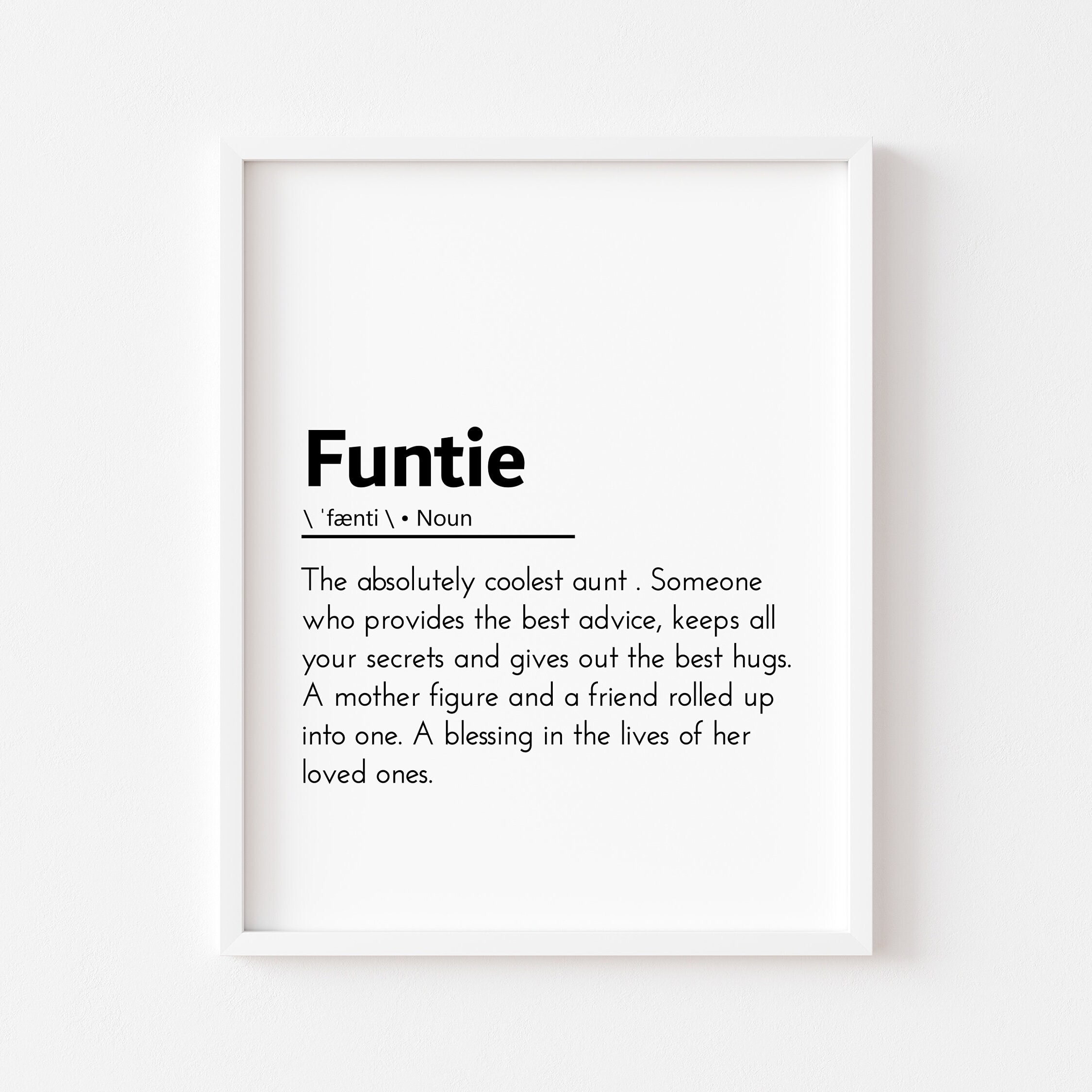 funtie definition auntie gifts from niece auntie print special aunt gift aunties bestie best aunt gift aunty gifts auntie birthday gift