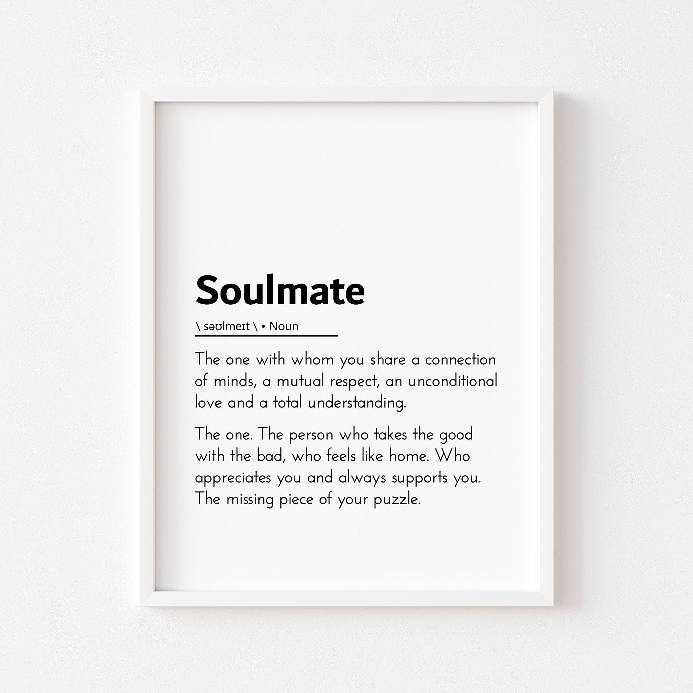 Soulmate Definition Soulmate Quotes Soulmate Art Soulmate Gift Etsy