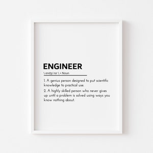 engineer definition, engineer gifts, definition of engineer, engineering gifts for men engineer office decor, engineer graduation gift