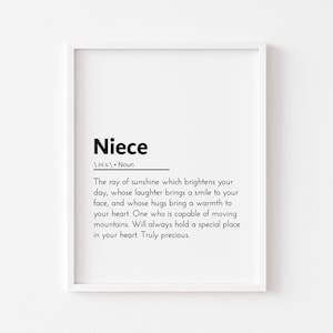 niece definition niece quote niece gift from aunt niece and nephew gifts niece presents niece birthday gifts definitions art
