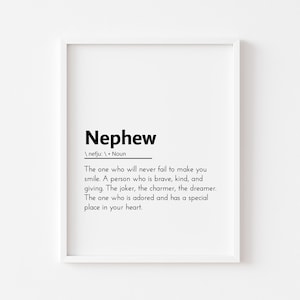 Neffe Definition Geschenke von Tante zu Neffe Geschenke von Onkel Neffe Geschenk Neffe Geschenk von Tante Neffe Definitionen Kunst Definition Kunst