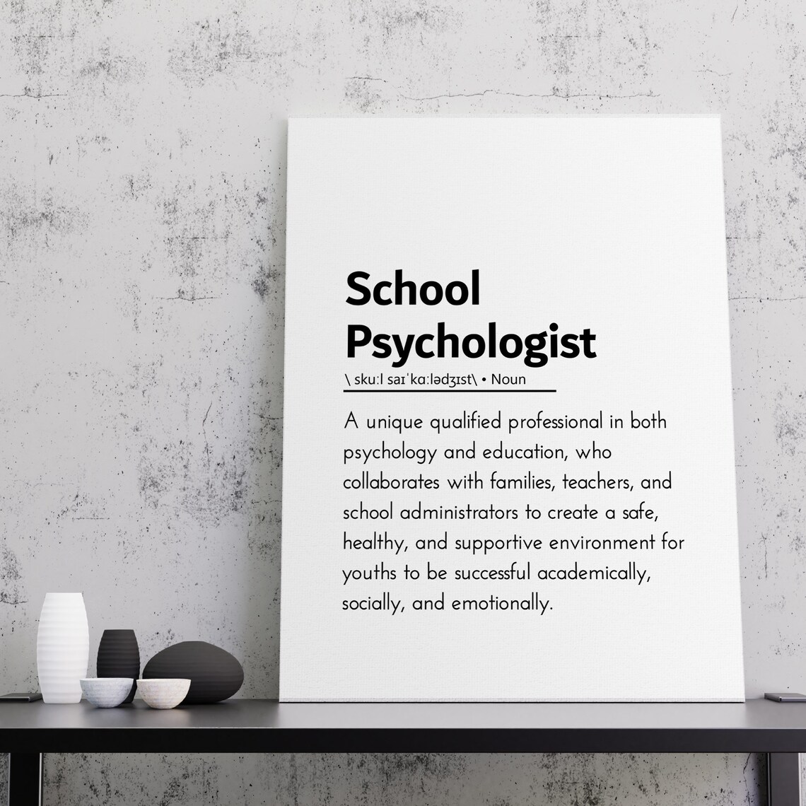 School Psychologist Definition School Psychologist Office Etsy