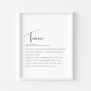 team definition team gifts teamwork quotes colleagues gift teamwork wall art team gifts for employees office wall decor office art