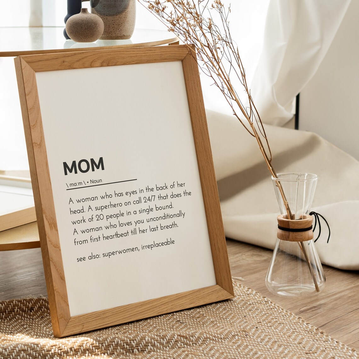 Mom Definition Mom Quotes Mom Gift From Daughter Mom Art Mom Present
