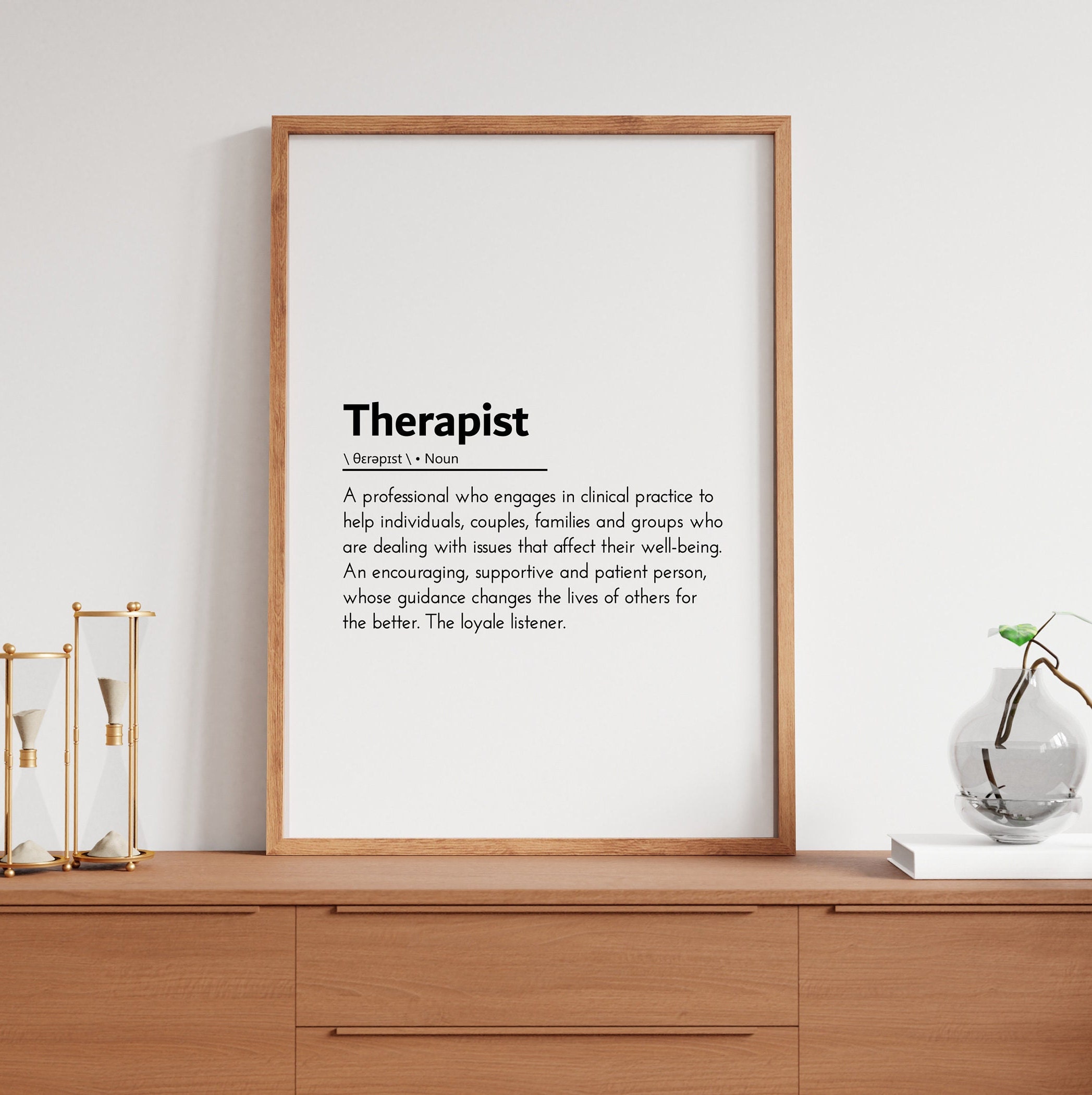 Therapist Definition Therapist Quotes Therapist Office Decor Therapist