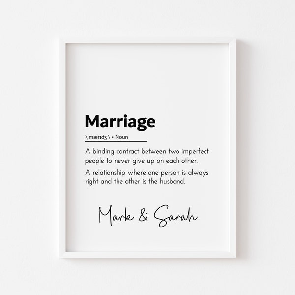 marriage definition marriage quotes marriage print married couples gift bedroom art bedroom prints marriage sign above bed decoration