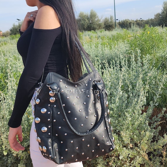 Buy EXOTIC Studded hand bag for women (Black) at Amazon.in